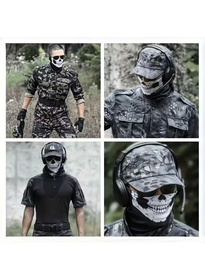 Goolsky Print Bandanas, Unisex Polyester & Spandex, Multifunctional Headbands, Warm Wrap,  Costume Accessories, Men's Fashion Masks, Funky Style - Image 2