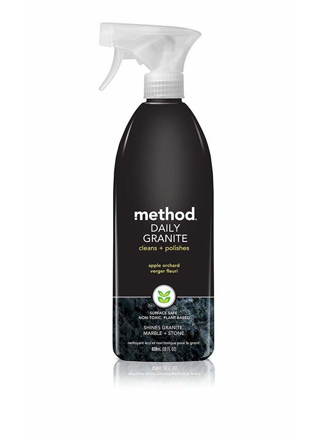 Method رذاذ منظف الجرانيت اليومي، بستان التفاح، عامل تنظيف نباتي للجرانيت، الرخام، وغيرها من الأحجار المغلقة، 28 أونصة (عبوة من 1) - Image 1