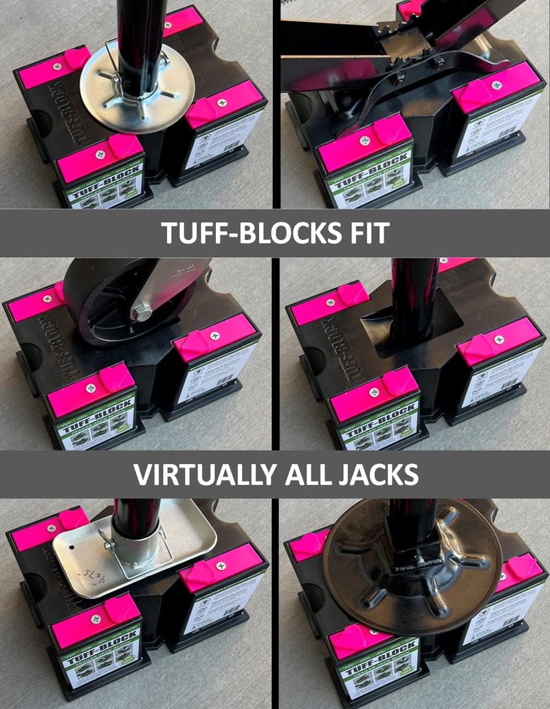 Dock N Stow TUFF-BLOCK Trailer Jack Block - Supports 10,000 lbs for RV, Camper, and Boat - Image 2