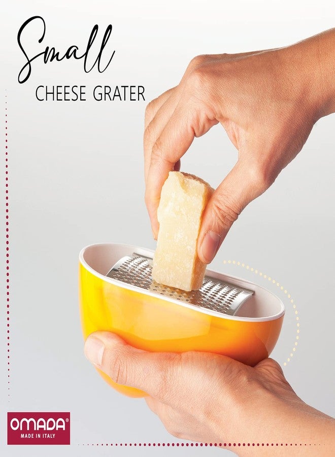 أومادا مبشرة جبن صغيرة فريدة من نوعها من أومادا: مع وعاء تخزين وغطاء مقبب - غلاف أكريليك مع مبشرة من الفولاذ المقاوم للصدأ - آمنة للغسل في غسالة الأطباق وخالية من مادة BPA - Image 5