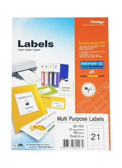 A4 21 Labels