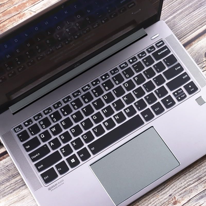 RAYA Silicone Keyboard Cover for Lenovo ideapad Slim3 & Slim5 14inch Laptops | Keyboard Cover for Lenovo IdeaPad Flex 5 & Yoga 7i 2-in-1 / Yoga Slim 6i Laptops (Black) - Image 1