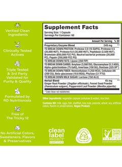 HUM Flatter Me, Debloat, Digestive Health 60 Vegan Capsules  - Image 2