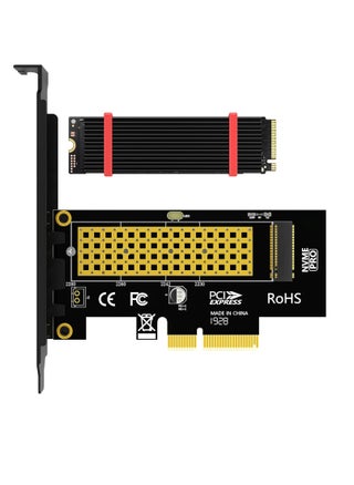 M.2 NVMe SSD to PCIe 4.0 Adapter Card with Heatsink - pzsku/Z4CF343F8AC5158B37FFFZ/45/_/1740646771/92cb3468-ee9e-449f-8e49-72d92f54f29f