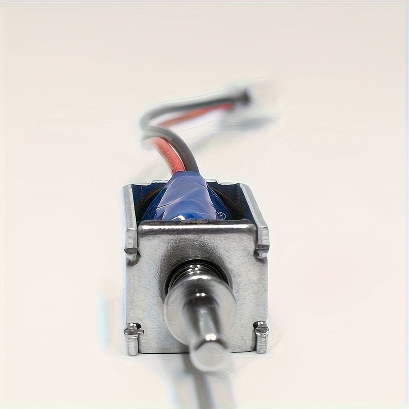 2 قطعة كهرومغناطيسي إطار دفع وسحب DC12V موديل SC2050 دائري مشغل عند التيار، مفتوح عند فصل التيار، قطع إنتاج أوتوماتيكية للتحكم في الصمامات، استشعار تحديد الموضع، نظام التحكم في الأبواب، الذراع الميكانيكي، خزانة التوصيل. - Image 2