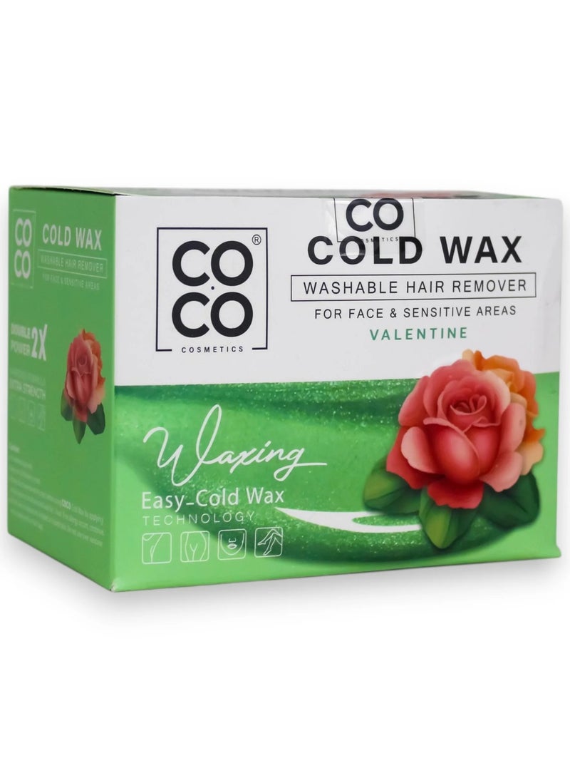 Coco Cold Wax Washable Hair Remover For Face & Sensitive Areas Valentine 250g - Image 1