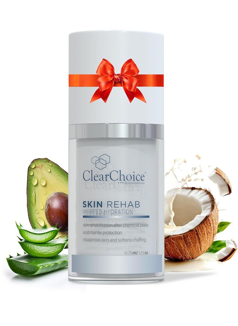 clear choice Clear Choice Skin Rehab Whipped Hydration, Deeply Hydrates & Repairs Skin Barrier, Post-Treatment Care, Fast-Absorbing Formula, 1.7oz 