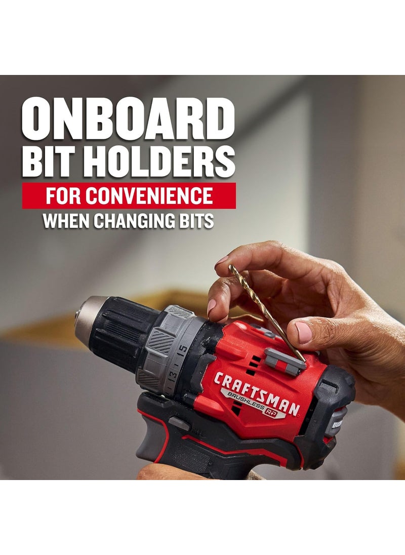 CRAFTSMAN CRAFTSMAN V20 12 Inch DrillDriver Kit with 2 Batteries and Charger CMCD725D2  - Image 5