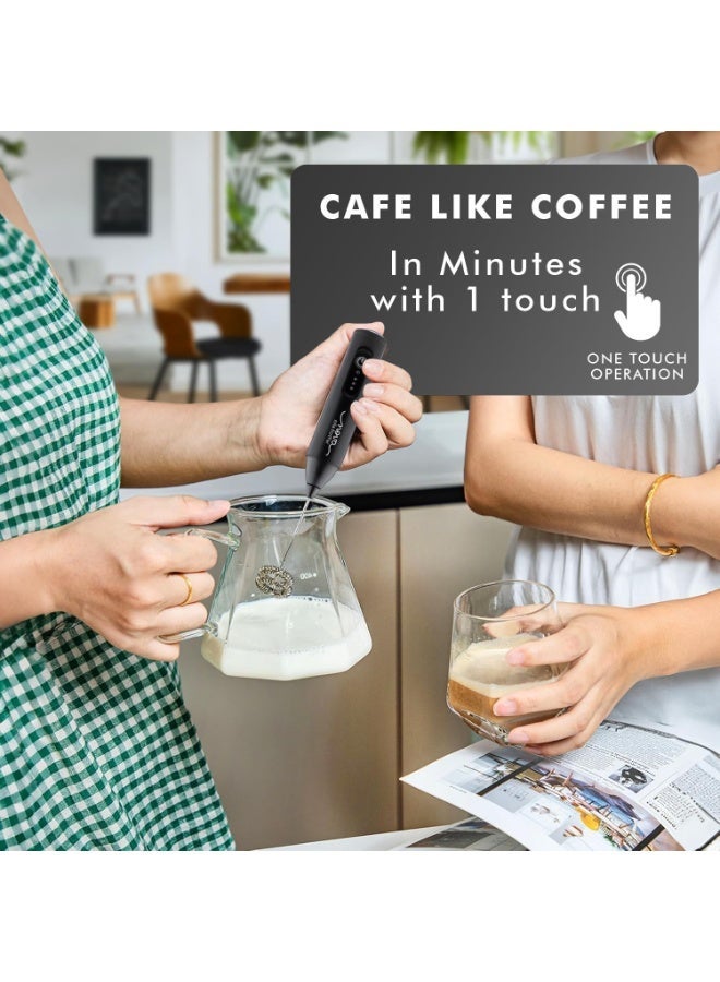Nova Rechargeable Milk Frother & Coffee Whisker with Dual Spring Tech Free Coffee Frothing Recipe Book (Frother) - Image 2