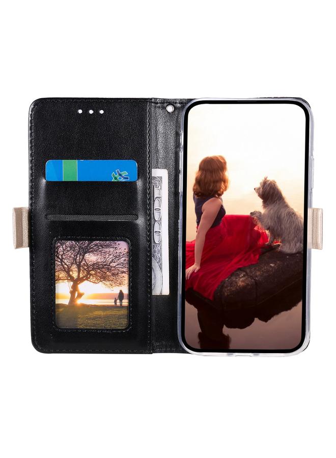 اس-توب جراب هاتف من الجلد بسحاب بزر مزدوج ونمط دانتيل لهاتف iPhone 15 Pro Max مع حبل - Image 4