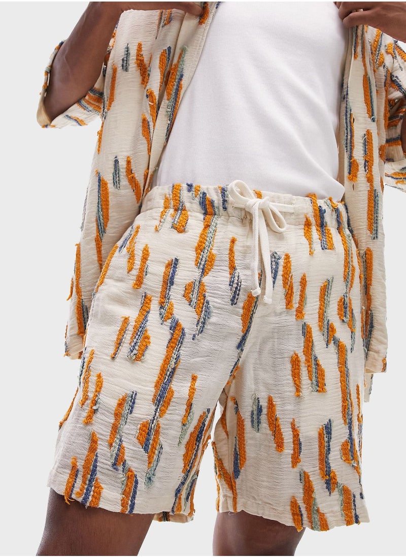 توب مان Casual Drawstring Shorts  - Image 1