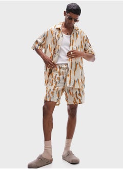 TOPMAN Drawstring Printed Shorts  - Image 5