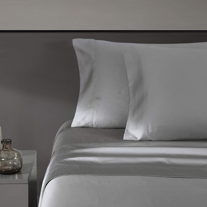 KING SHEET SET LUXURY SATEEN COTTON BEDDING 800 THREAD COUNT SOFT SMOOTH HOME DECOR STEEL GREY 4 PCSKING