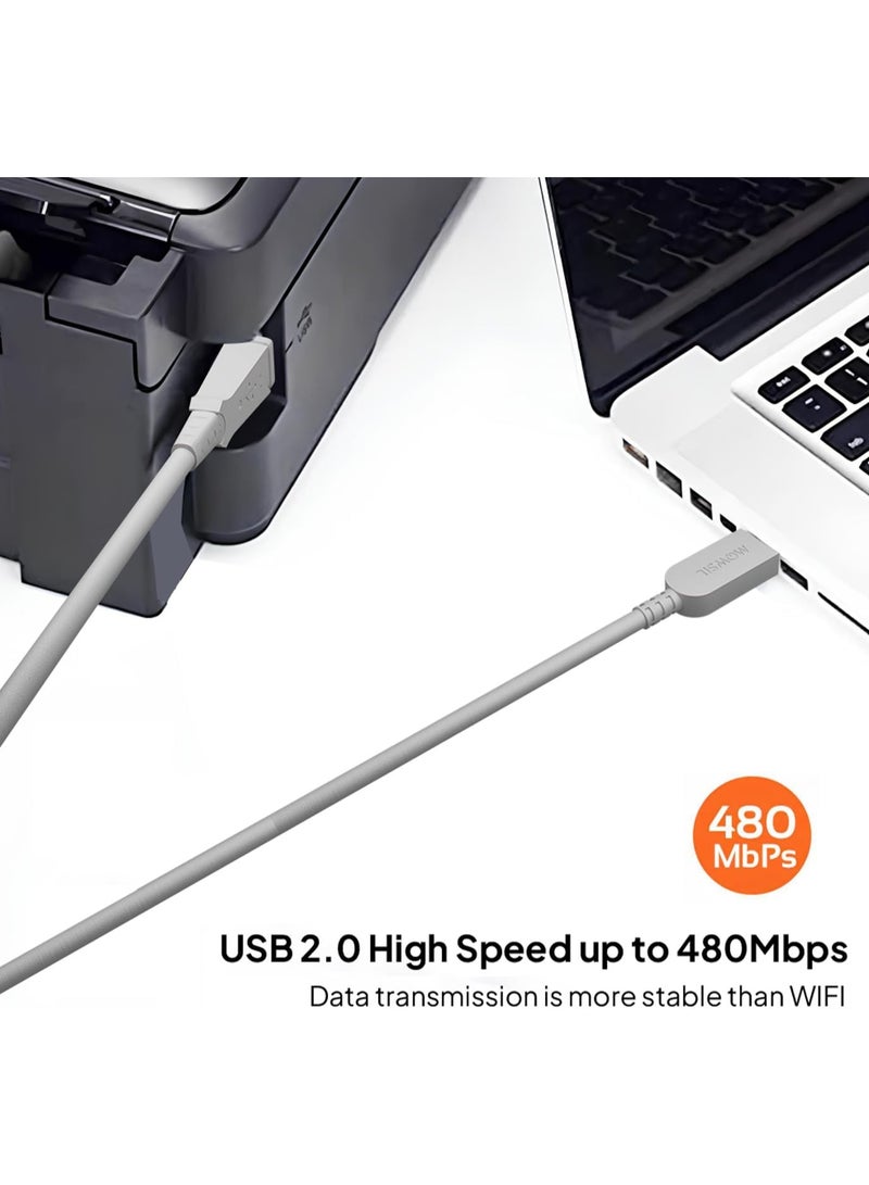 Mowsil USB 2.0 Type-A to Type-B Printer Cable -10M - Image 4