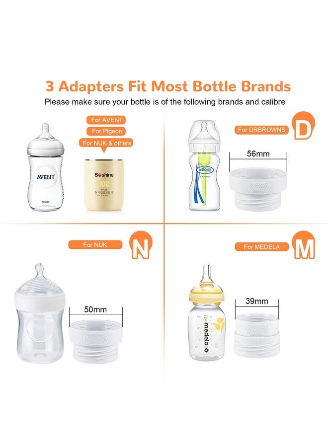 Soshine Portable Bottle Warmer - Baby Bottle Warmer with Precise Temperature Selection,Automatic Shut-Off and Beep Prompt,for Travel,Breastmilk - Image 3