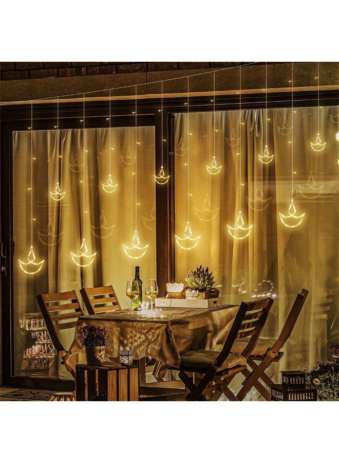 هومستر ديوالي أضواء الديكورات للمنزل ، معلقة دياس مع 8 أوضاع وميضة ، صندوق بطارية مدعومة و USB ، للزفاف ، الحفلة ، ديكور غرفة النوم - Image 4