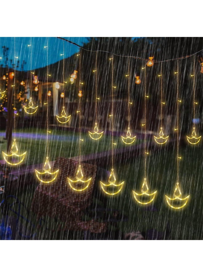 هومستر ديوالي أضواء الديكورات للمنزل ، معلقة دياس مع 8 أوضاع وميضة ، صندوق بطارية مدعومة و USB ، للزفاف ، الحفلة ، ديكور غرفة النوم - Image 3