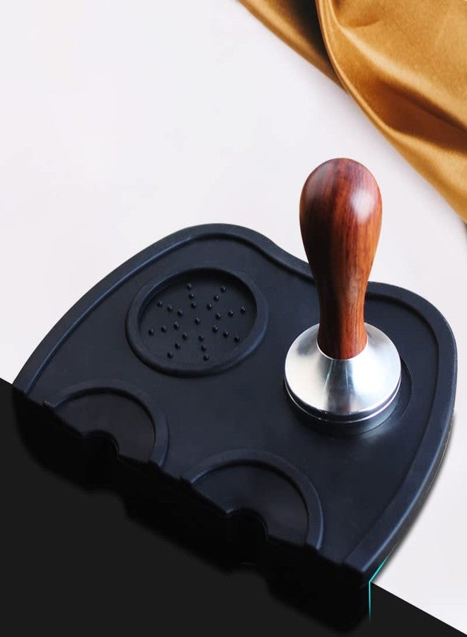 HabiWell Espresso Silicone Mat Espresso Tamper Mat Silicone Coffee Tamper Mat Barista Coffee Espresso Tampering Latte Art Pen Tamper Holder (L 8.26inch x 5.90inch x 0.24inch) - Image 4
