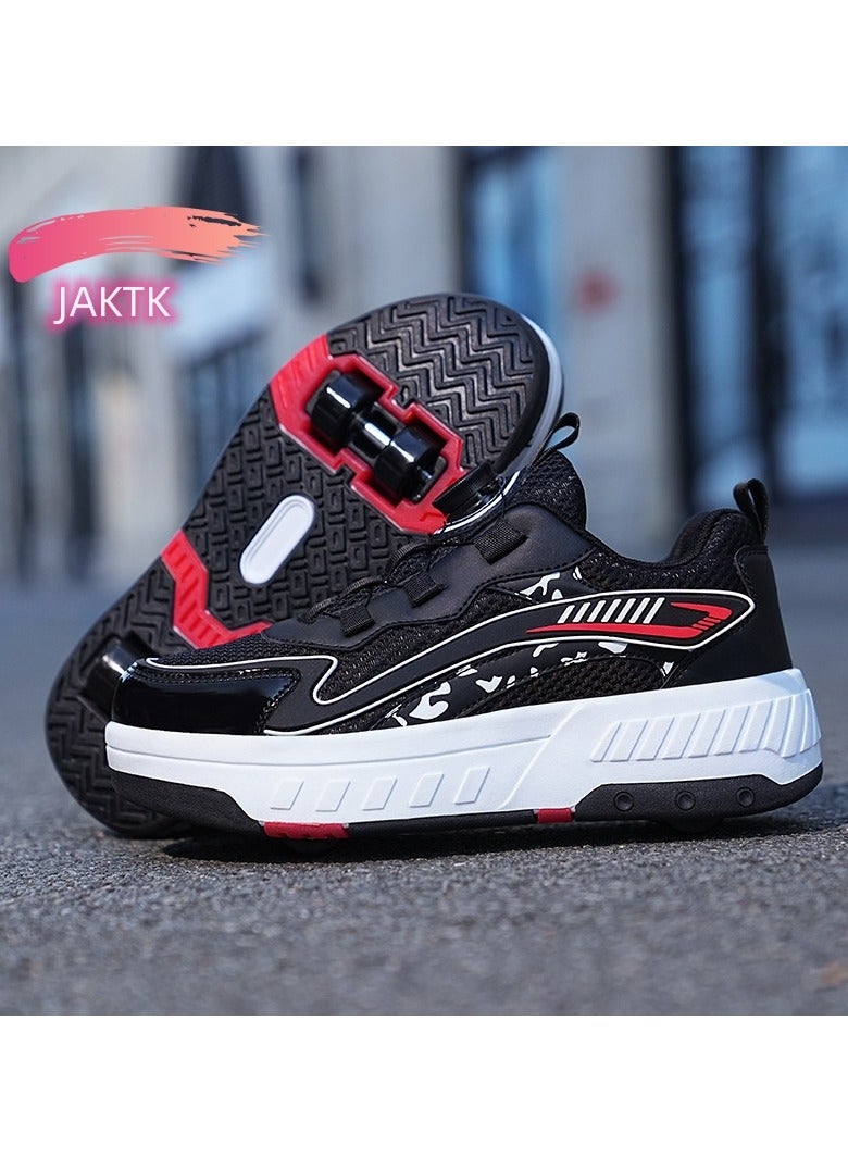 جاكت أحذية طيران Heelys ثنائية العجلات للأولاد والبنات مع عجلات - Image 1