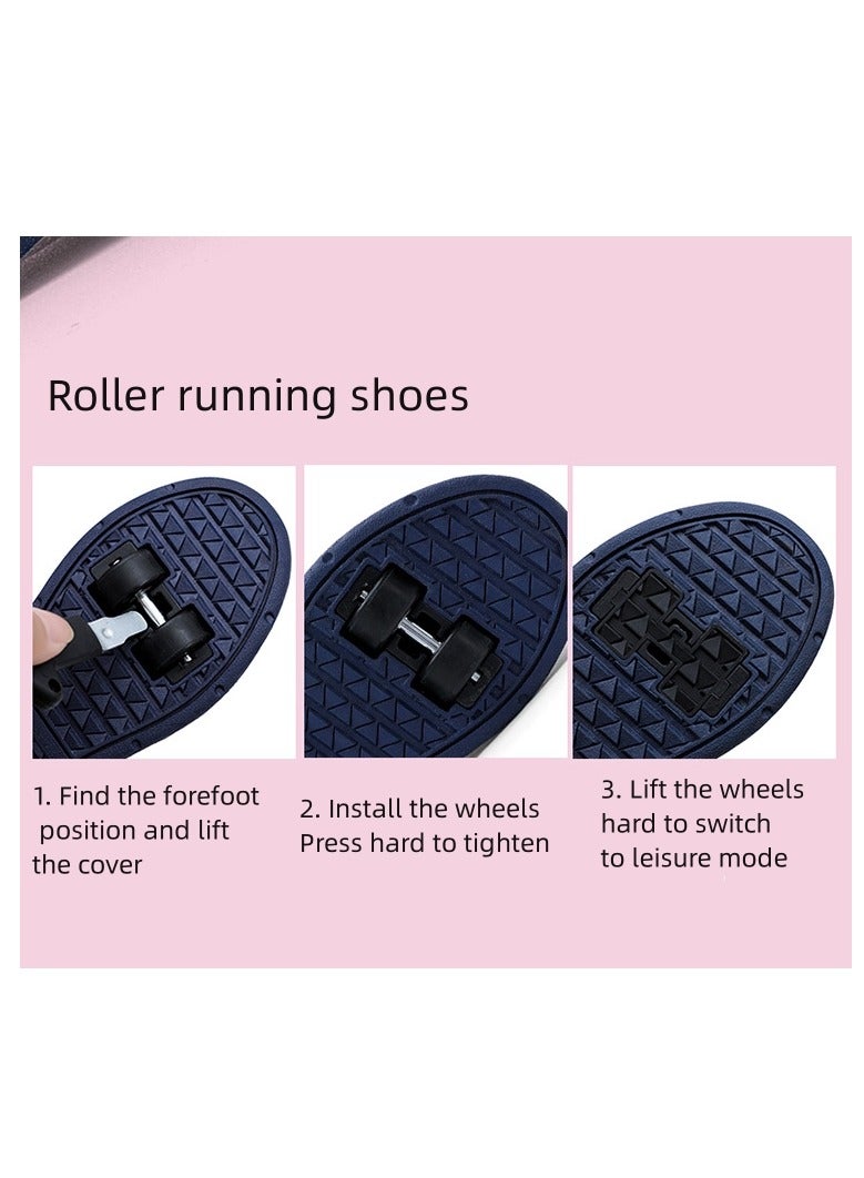 جاكت أحذية طيران Heelys ثنائية العجلات للأولاد والبنات مع عجلات - Image 3
