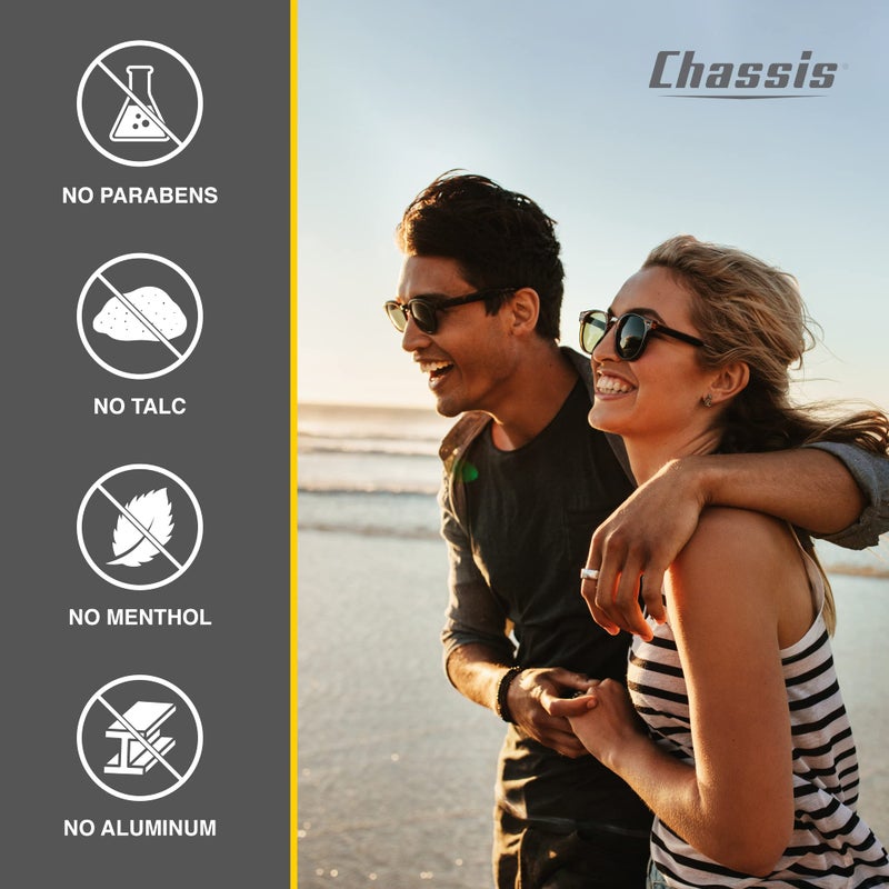 Chassis Gift Set with Flushable Foam, Premium Body Powder, and Shower Primer, Body Powder, Body Wash, and Flushable Wipe Alternative - Image 3