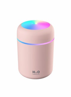 هومار كيت المحمولة مصغرة مرطب مرطب سطح المكتب الشخصية 300ml USB ، مع 7 لون الصمام أضواء الليل ، إيقاف السيارات ، كتم الصوت ، ومناسبة للعائلات والمكاتب وغرف الأطفال والسيارات  - Image 2