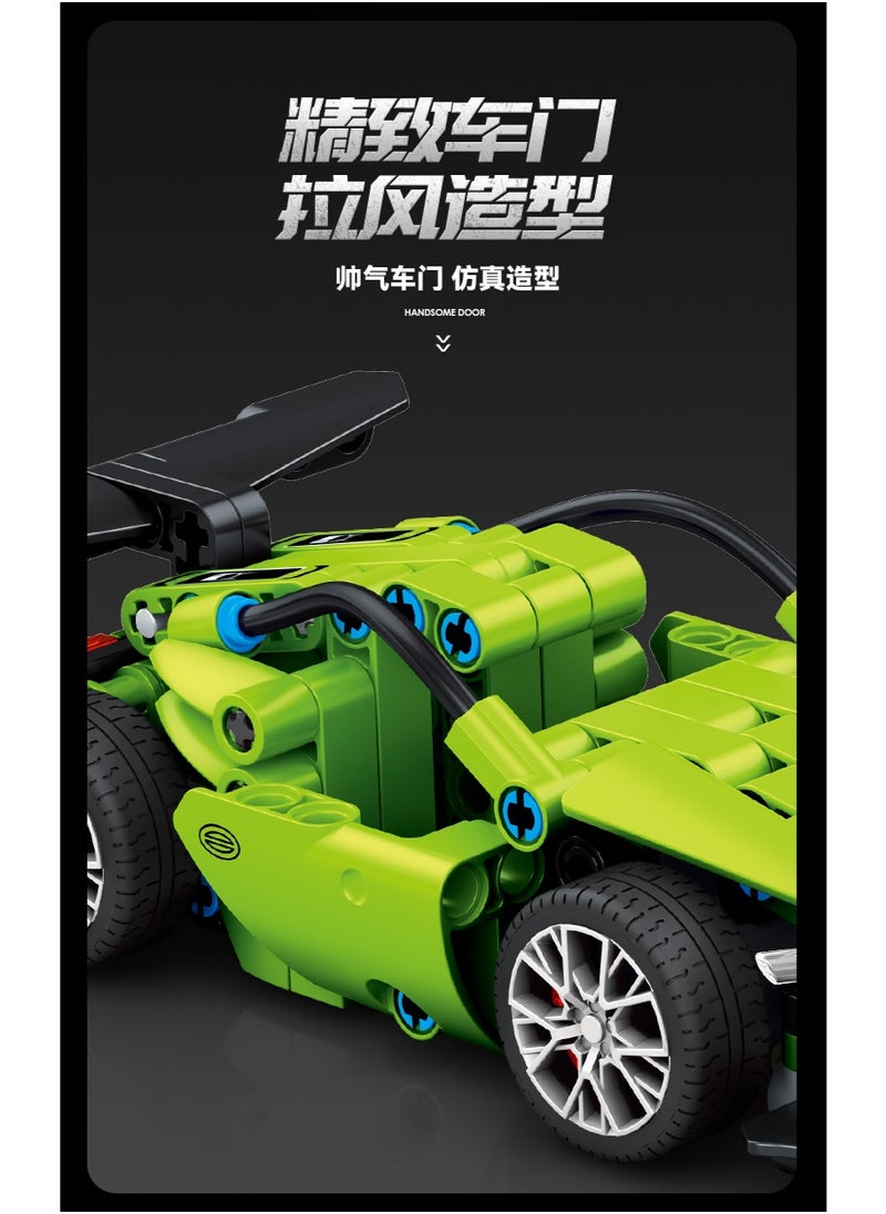 SEMBO Simulation Building Block Racing Car Set for Kids – 1:24 Scale DIY Construction Brick Toy with 4 Unique Racing Cars, Educational Engineering Building Set for Boys and Girls Age 6+, Creative STEM Toy for Car Lovers, Safe Odor-Free Material, Motor Skill and Imagination Development Toy, Kids Sports Car Assembly Kit, Race Track Compatible Toy Cars, Gift for Birthday, Holidays, and Special Occasions | Perfect Toy for Young Engineers, Car Enthusiasts, and Racing Fans | Hands-On Vehicle Construction Kit for Early Learning, Home, and Classroom Use | Best Gift for Kids Who Love Building, Racing and STEM Learning  - Image 5