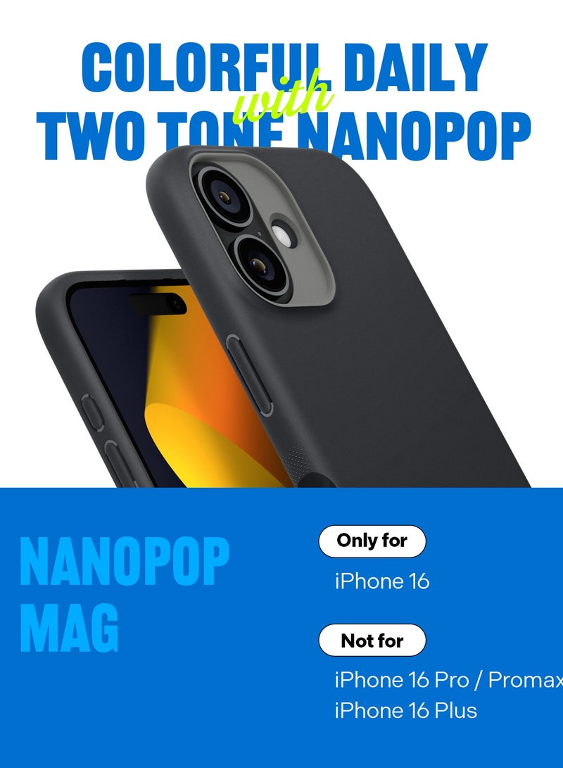 Caseology Nano Pop Mag iPhone 16 MagSafe Case Cover Military Grade - Black Sesame - Image 2