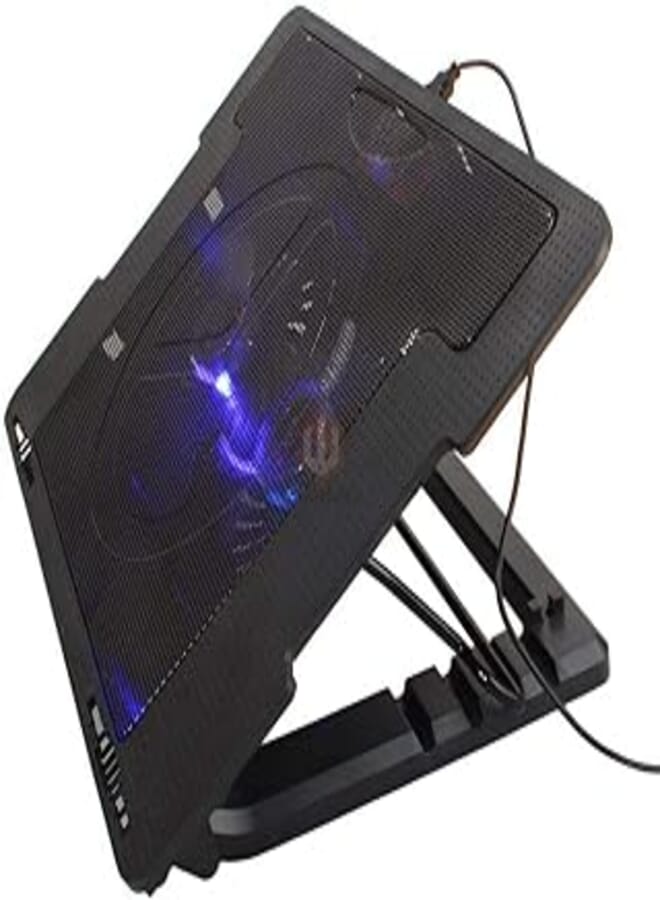 OR USB LED 2 Fan Cooler Adjustable Stand Pad for 9-17in Laptop