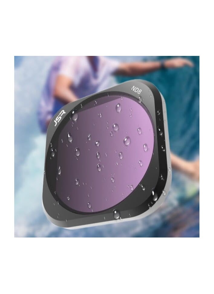 SYOSI - Lens Filters for Insta 360 Ace Pro, Waterproof Lens Protection Filter Set, Polarizing Neutral Density HD Filter Lens (CPL+ND8 16 32 64+Star+Night+Brushed Blue) - Image 1