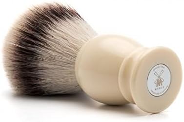 MHLE Classic Large Faux Ivory Silvertip Fibre Shaving Brush - Image 3