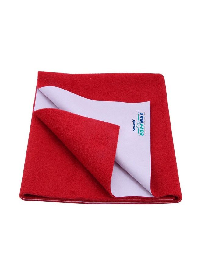 Newnik Baby Mat Waterproof Dry Sheet;Reusable Absorbent Sheets;Underpads (Size: 70Cm X 100Cm) Cherry Red Medium - Image 2