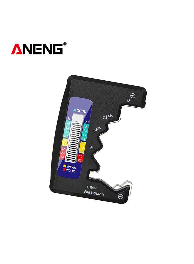 ANENG Battery Tester with LCD Power Index Display for C D N AA AAA 9V 1.5V Button Battery Checker Household Batteries Power Detector