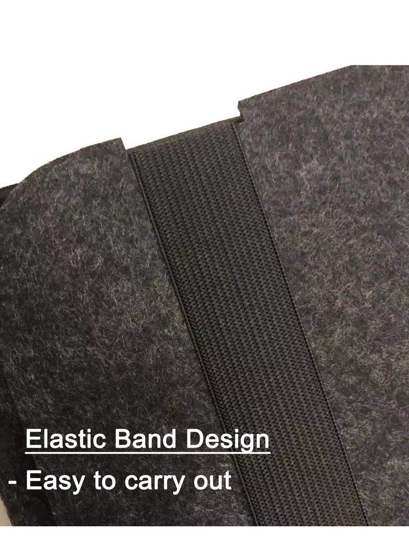 Zikra Protective Sleeve Pouch for Logitech K380 Bluetooth Multi-Device Wireless Keyboard - Felt Travel Bag Keyboard Cover (Black) - Image 4