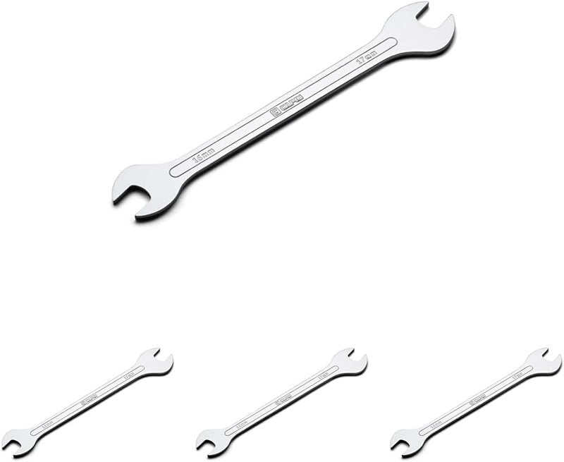 Capri Tools 11850-1617 16 mm x 17 mm Super-Thin Open End Wrench, Metric (Pack of 4) - Image 1