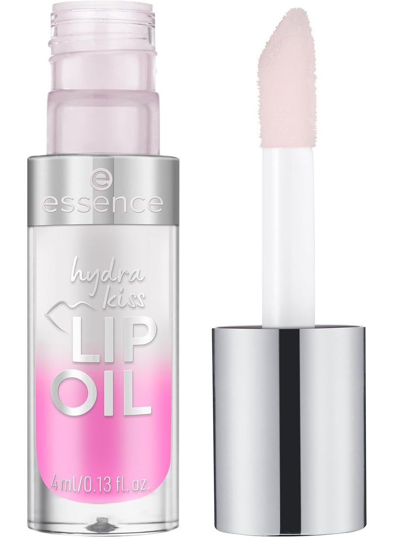 Essence hydra kiss LIP OIL 01 Kiss From A Rose, lip oil, rose, hydrating care, high shine, comfortable feel, 4 ml - Image 1