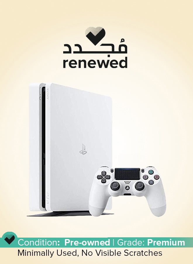Sony Renewed -  PlayStation 4 - 500GB - Slim - White - Image 1