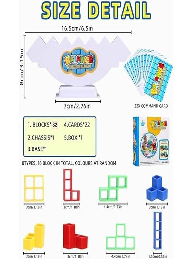 LAALIYA Tetra Tower Stacking Balance Game | Colorful Block Tower Challenge for Kids | Educational Strategy & Skill-Building Indoor Game | Fun Family for Boys & Girls - Image 2