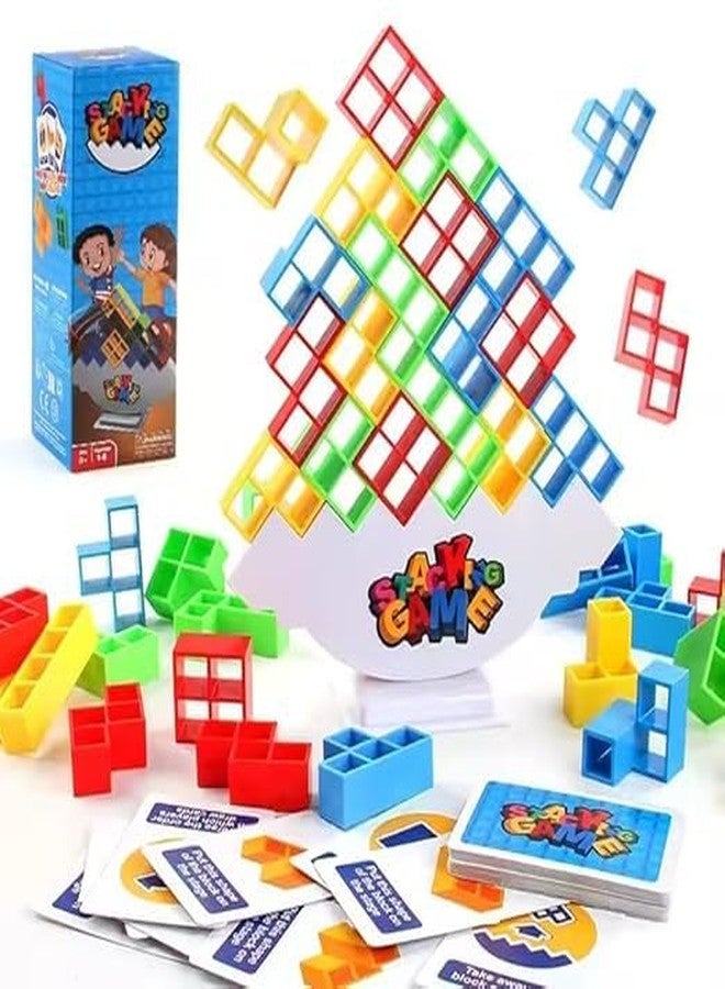 LAALIYA Tetra Tower Stacking Balance Game | Colorful Block Tower Challenge for Kids | Educational Strategy & Skill-Building Indoor Game | Fun Family for Boys & Girls - Image 1