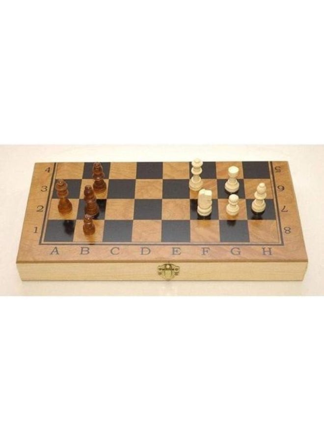 2 in 1 Wooden Chess and Table Game - Image 3