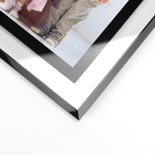 Serwrsw 5x7 Black Clear Picture Frame Bulk 12 Pack, Modern Glass Desk Frame Set for Office or Home Display Family or Wedding Photo - Image 5