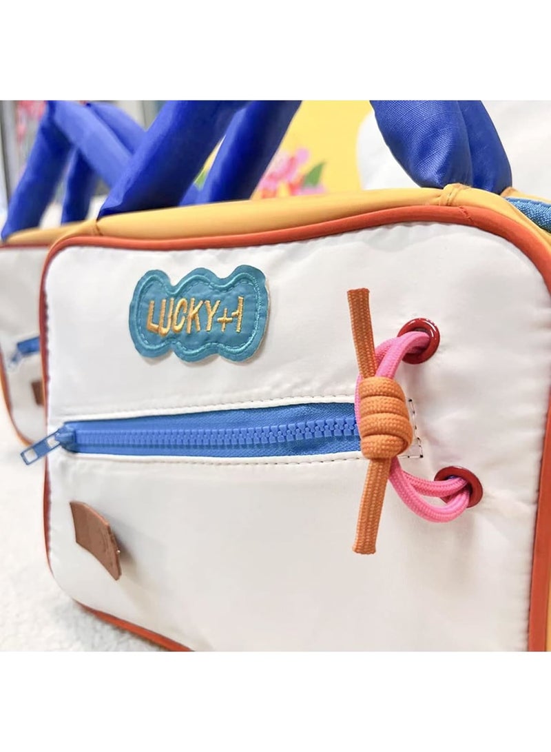 SOLARAE Makeup Bag, Toiletry Bag, Hanging Travel Makeup Bag for Women, with Divider, Handle, and Storage, for Toiletries, Cosmetics, Brushes, Bottle, Makeup Bag for School - Image 4