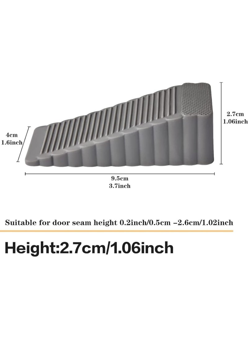 Door Stopper Set of 4 Large Door Stopper, Multi-Surface Design, to Sliding or Dividing Floor Stopper for Hotel, Home or Office  - Image 4
