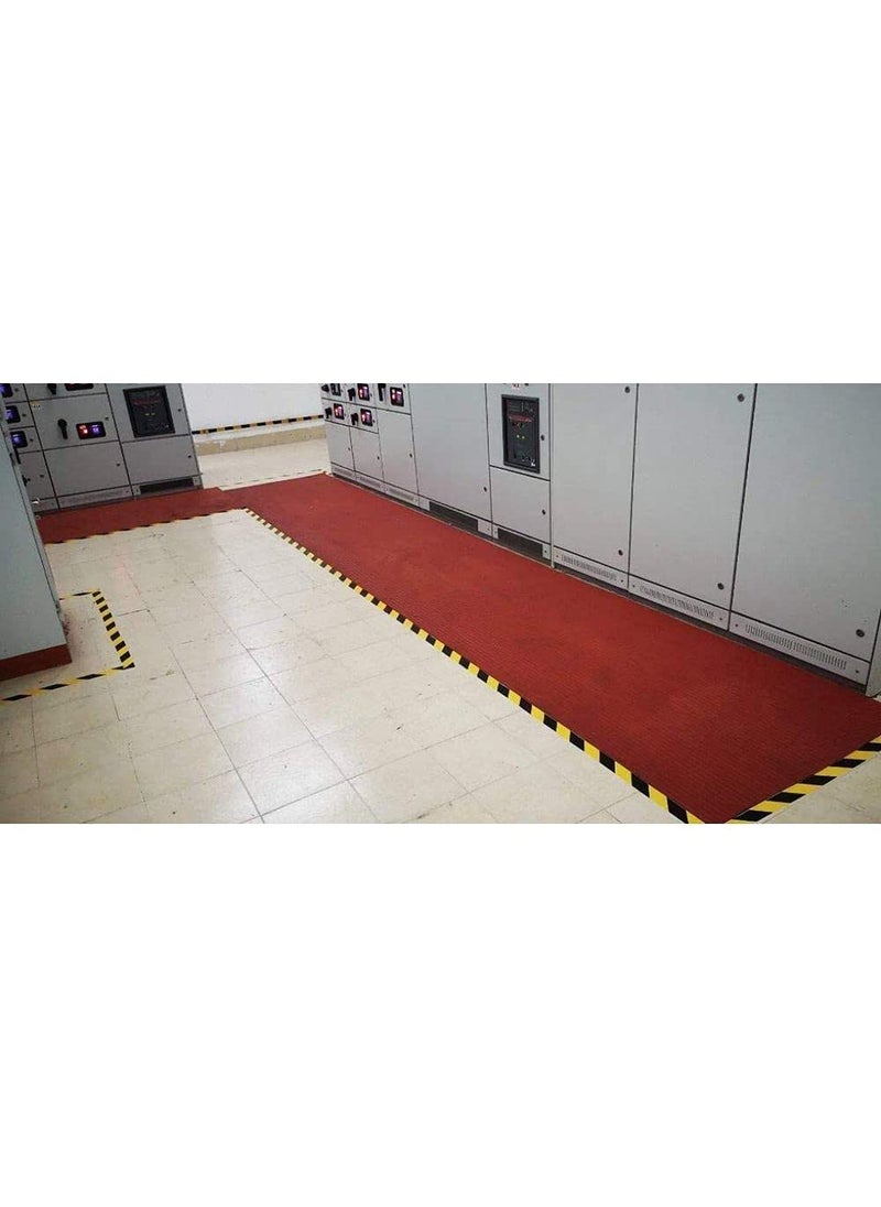 DIY Crafts DIY Crafts CTDIYHI31369 2inch Wide DoubleRoll of UltraAdhesive Black Yellow Hazard Tape Marking Mark Floor Step Area Safety HighVisibility  - Image 5