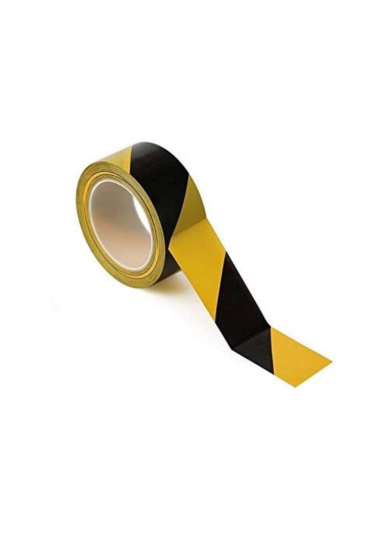 DIY Crafts DIY Crafts CTDIYHI31369 2inch Wide DoubleRoll of UltraAdhesive Black Yellow Hazard Tape Marking Mark Floor Step Area Safety HighVisibility  - Image 2