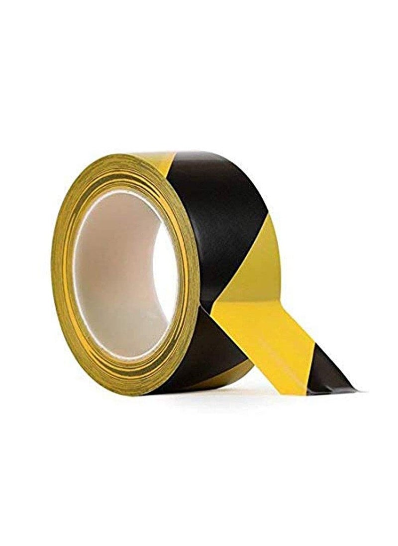 DIY Crafts DIY Crafts CTDIYHI31369 2inch Wide DoubleRoll of UltraAdhesive Black Yellow Hazard Tape Marking Mark Floor Step Area Safety HighVisibility  - Image 1