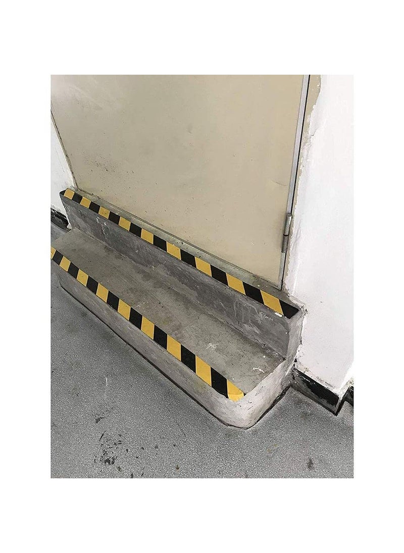 DIY Crafts DIY Crafts CTDIYHI31369 2inch Wide DoubleRoll of UltraAdhesive Black Yellow Hazard Tape Marking Mark Floor Step Area Safety HighVisibility  - Image 4