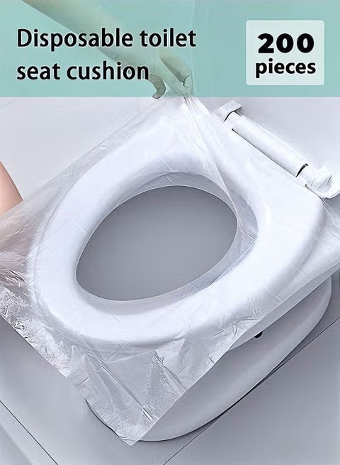 200-Piece Disposable Toilet Seat Cover Set Clear Home bathroom, travel hotel specific hospital toilet set, hotel seat cushion
