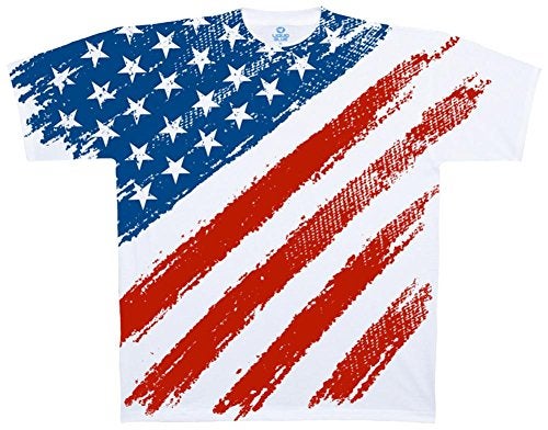 Liquid Blue Men's Star Spangled T-Shirt, White, XX-Large - Image 3
