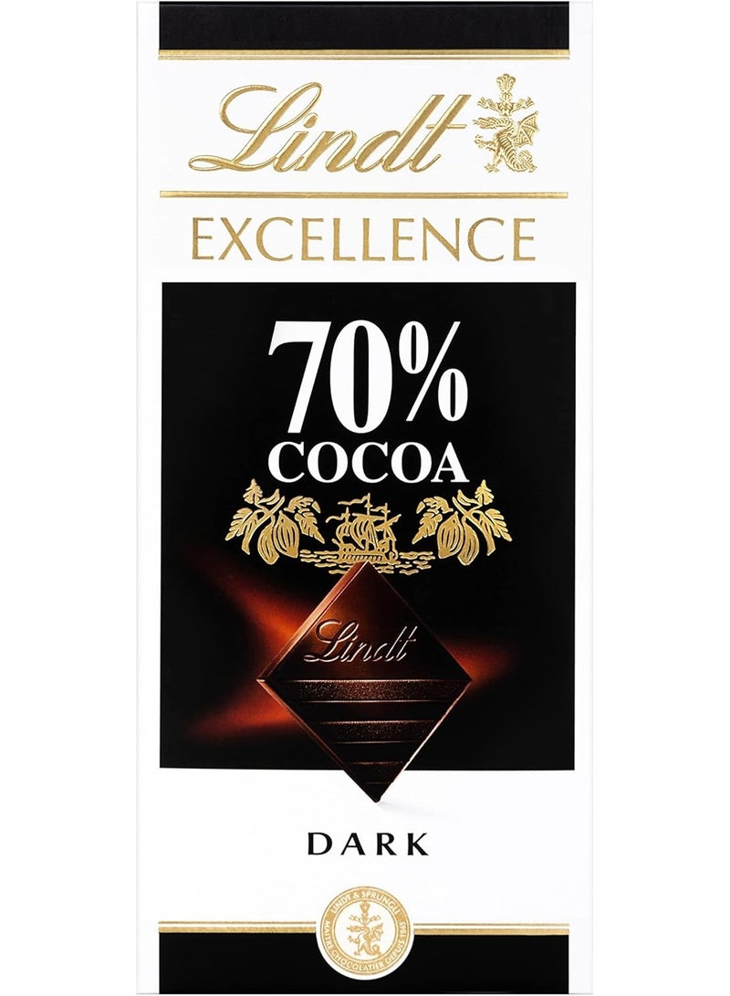 Lindt Excellence Intense Dark 70% Cocoa 100grams - Image 1